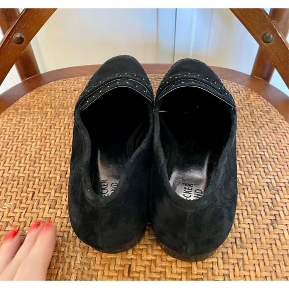 Bleeker & bond black suede studded loafers size 7 - Picture 6 of 11